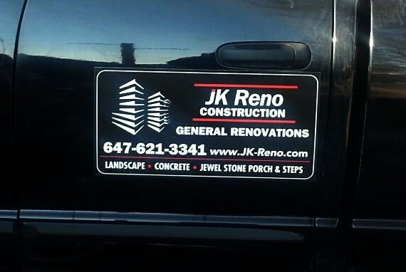 JK Reno Construction vehicle door magnet